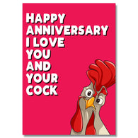 I Love Your Cock Anniversary Card